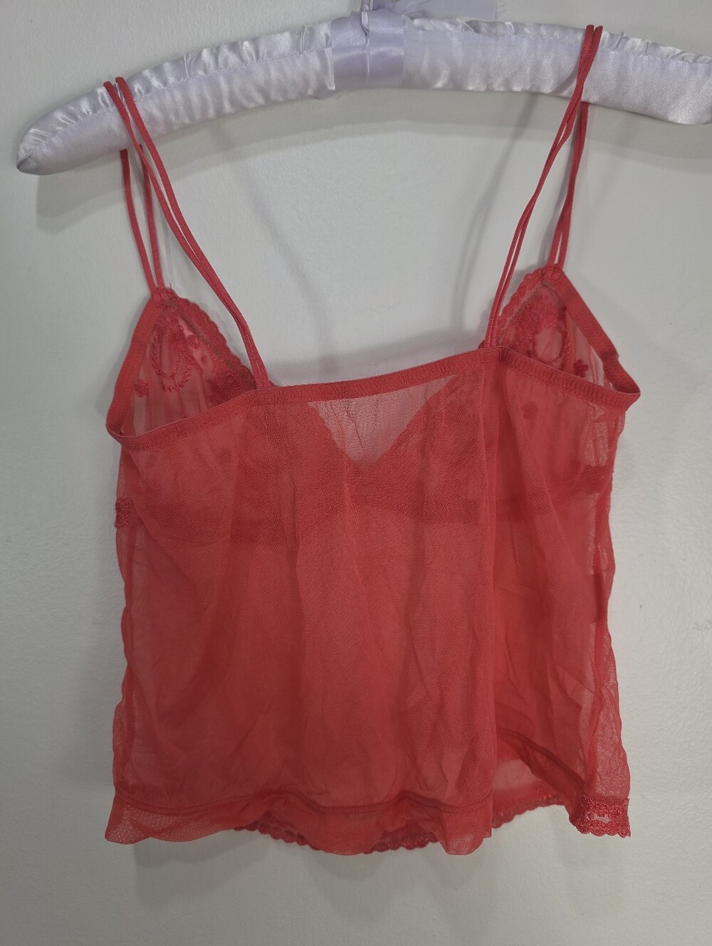 Sous Entendus Lace Mesh Camisole Tank Top - Picture 3 of 9